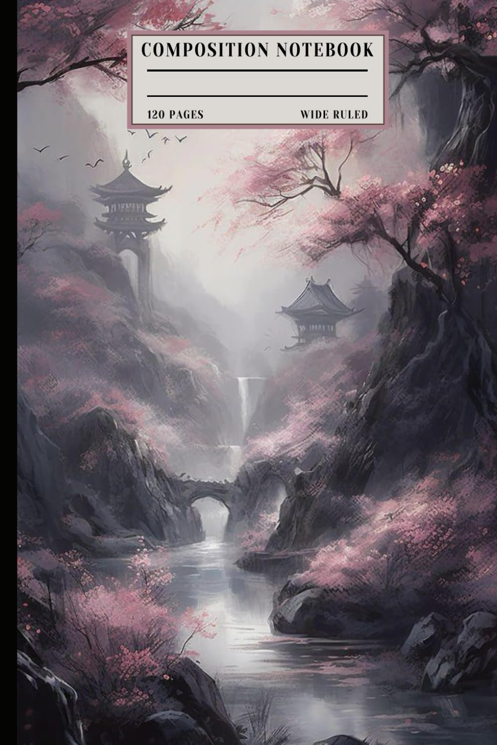 Escape into a Peaceful Japanese Cherry Blossom Scene | Wide Ruled Composition Notebook for Nature Lovers, Artists & Students baixar livro de graça