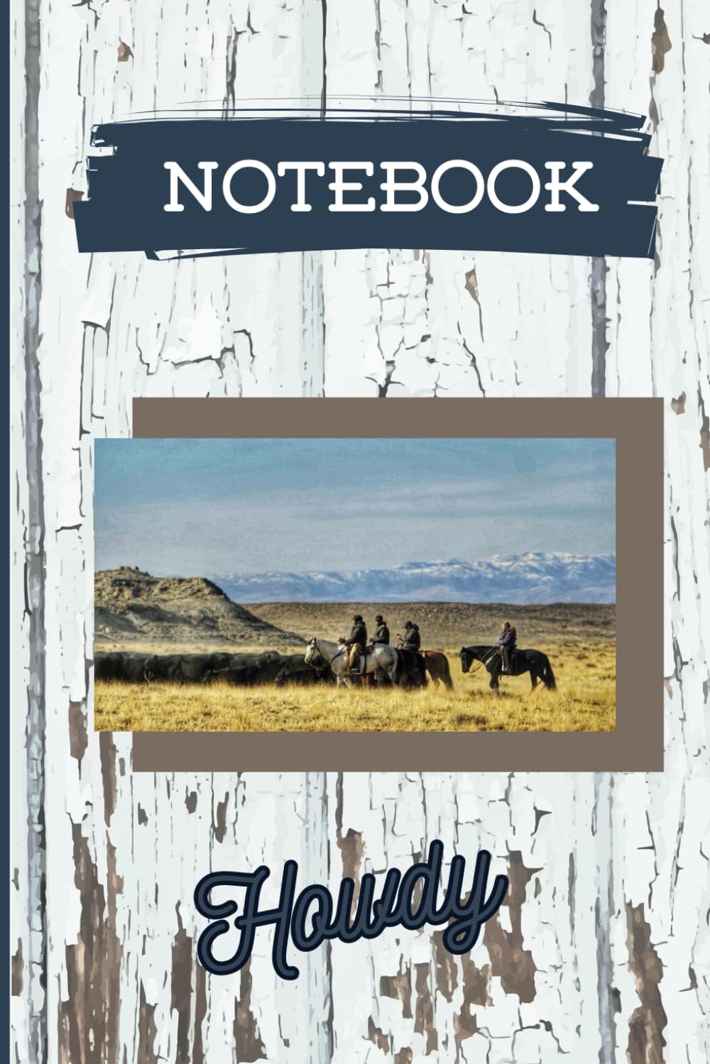 Howdy Rustic Western Notebook: 6 x 9" 120 lined pages, dual sided, for adults and teens baixar o livro de graça