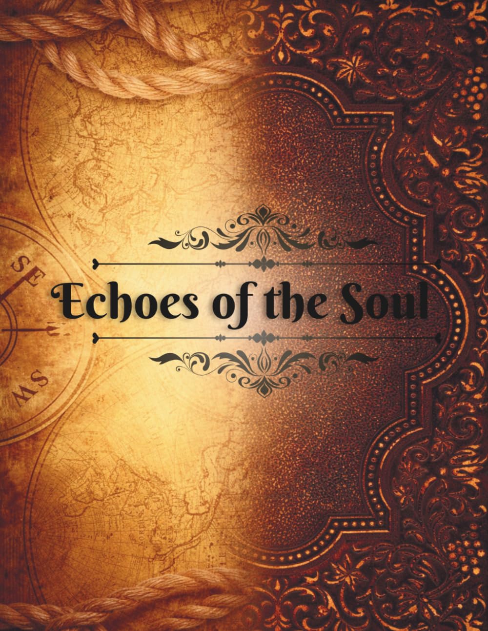 ler totalmente Echoes of the Soul: An Elegant Vintage Writing Journal with Ornate Victorian Borders - 120 Lined Pages for Daily Reflections and Personal Thoughts