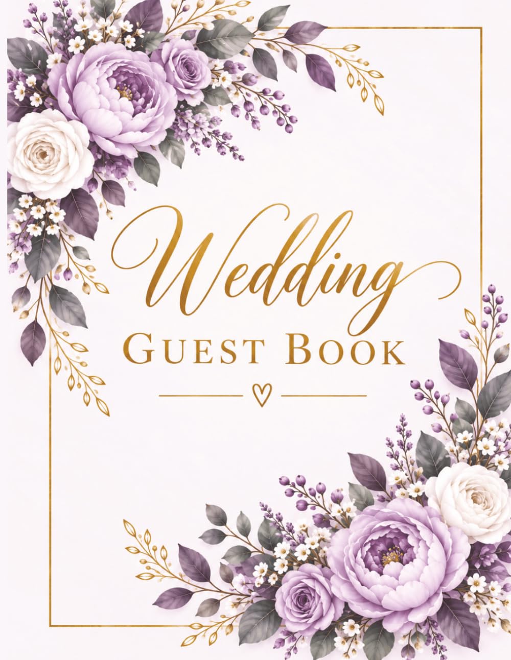 ler totalmente Wedding Guest Book: Guest List Organizer for Names, Addresses, Phone Numbers & RSVP Details – 120 Pages with Space for Up to 600 Guests