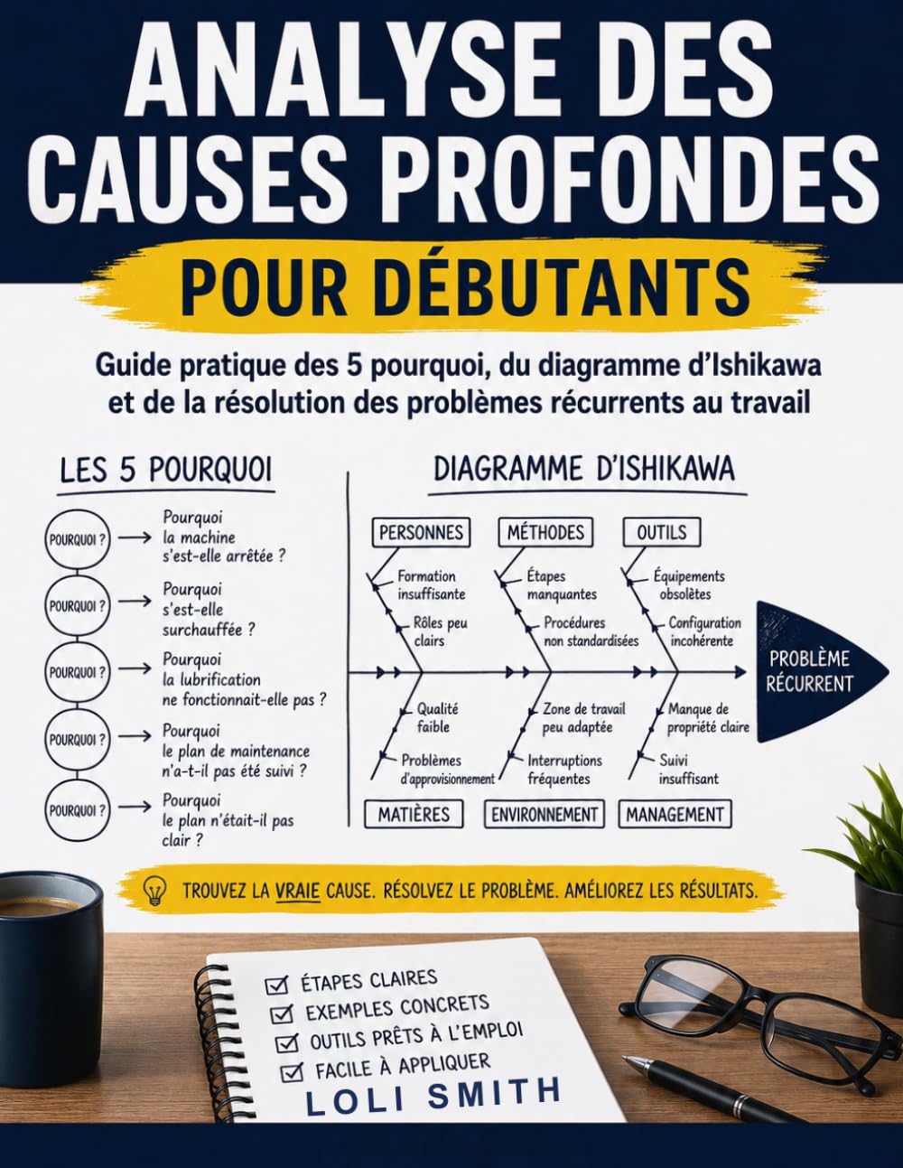 Analyse des causes profondes pour débutants: Guide pratique des 5 pourquoi, du diagramme d'Ishikawa et de la résolution des problèmes récurrents au travail (French Edition) baixar livro de graça