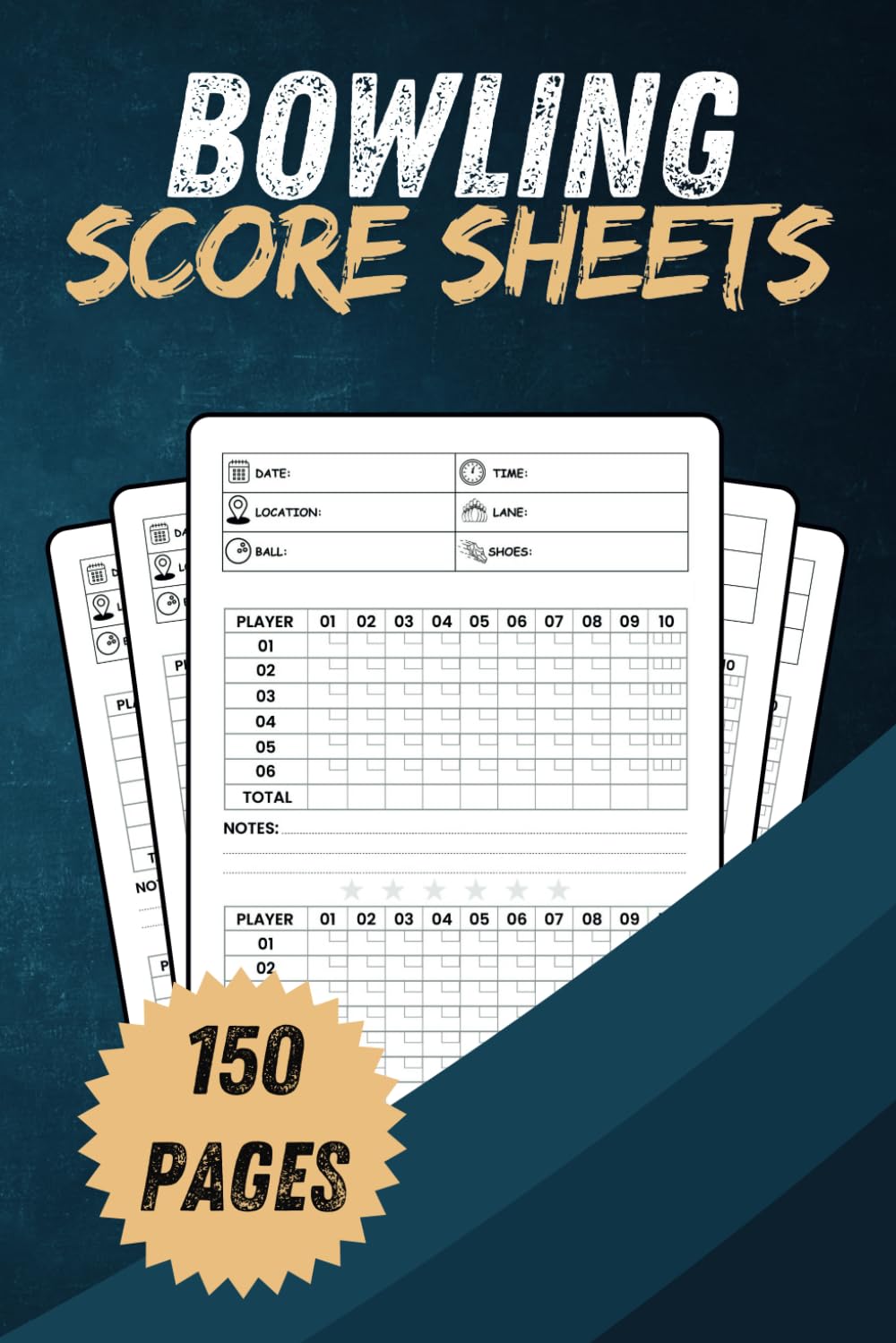 Bowling Score Sheets: 6" x 9" Inches 150 Pages | Bowling Score Keeper for bowlers | Bowling Score Book | Score Cards baixar o livro de graça