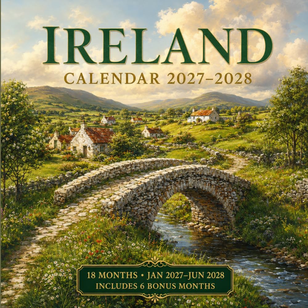 Ireland Calendar 2027-2028: 18-Month Wall Monthly Planner Featuring Scenic Countryside Landscapes and Historic Irish Heritage (January 2027 to June 2028 Edition) baixar o livro de graça