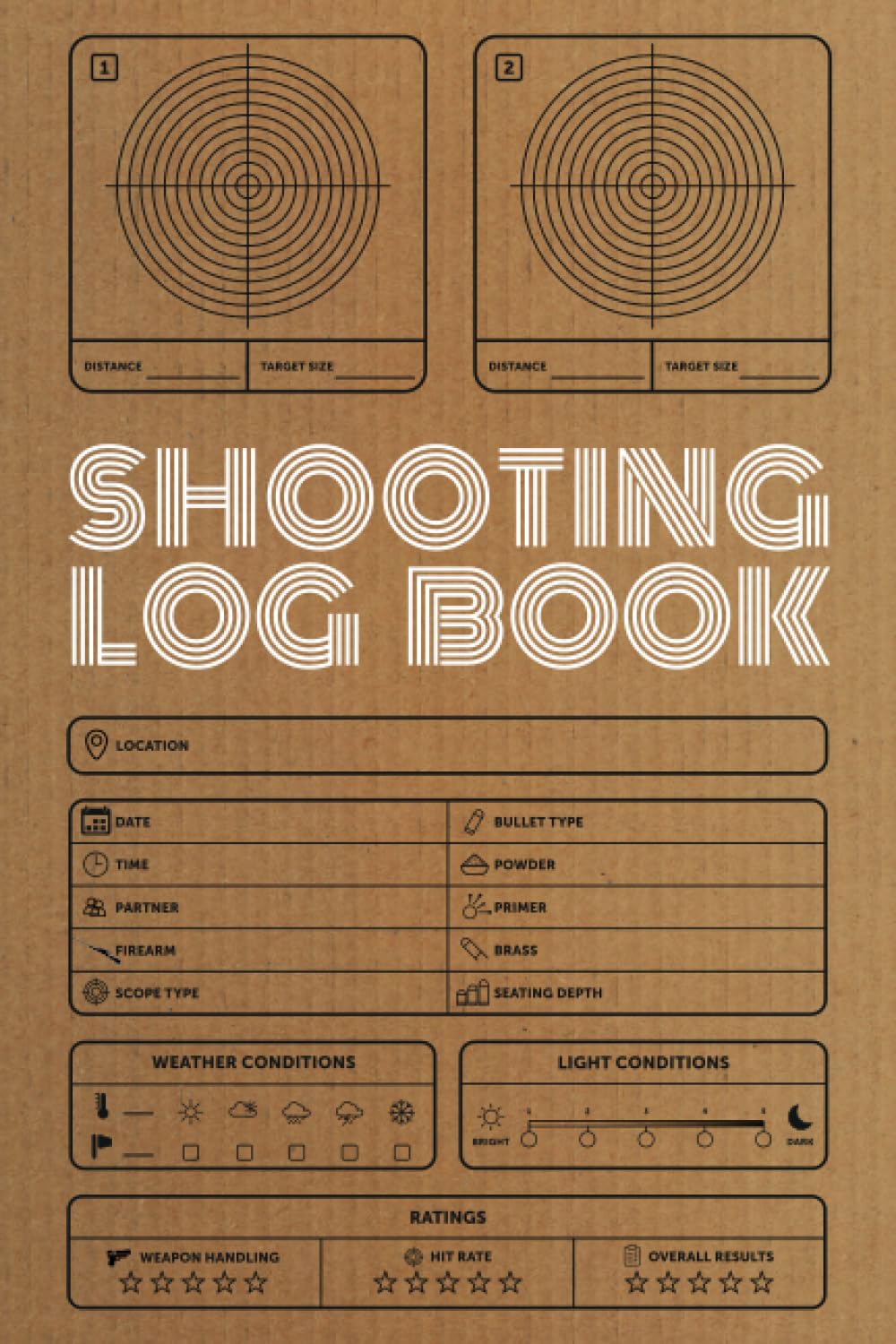 ler totalmente Shooting log book for beginners and professional marksmen and markswomen: Professional easy to use shooting journal, date, time, location, partner,... seating depth, weather conditions, lighting