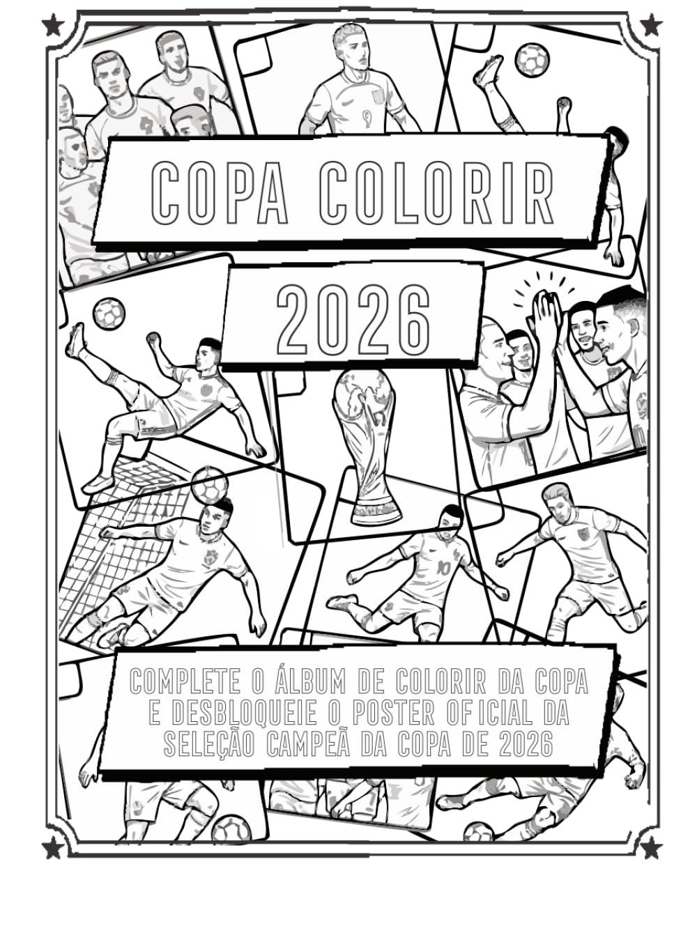 Copa Colorir 2026: Álbum de colorir da Copa do mundo de futebol 2026 (Portuguese Edition) baixar livro de graça