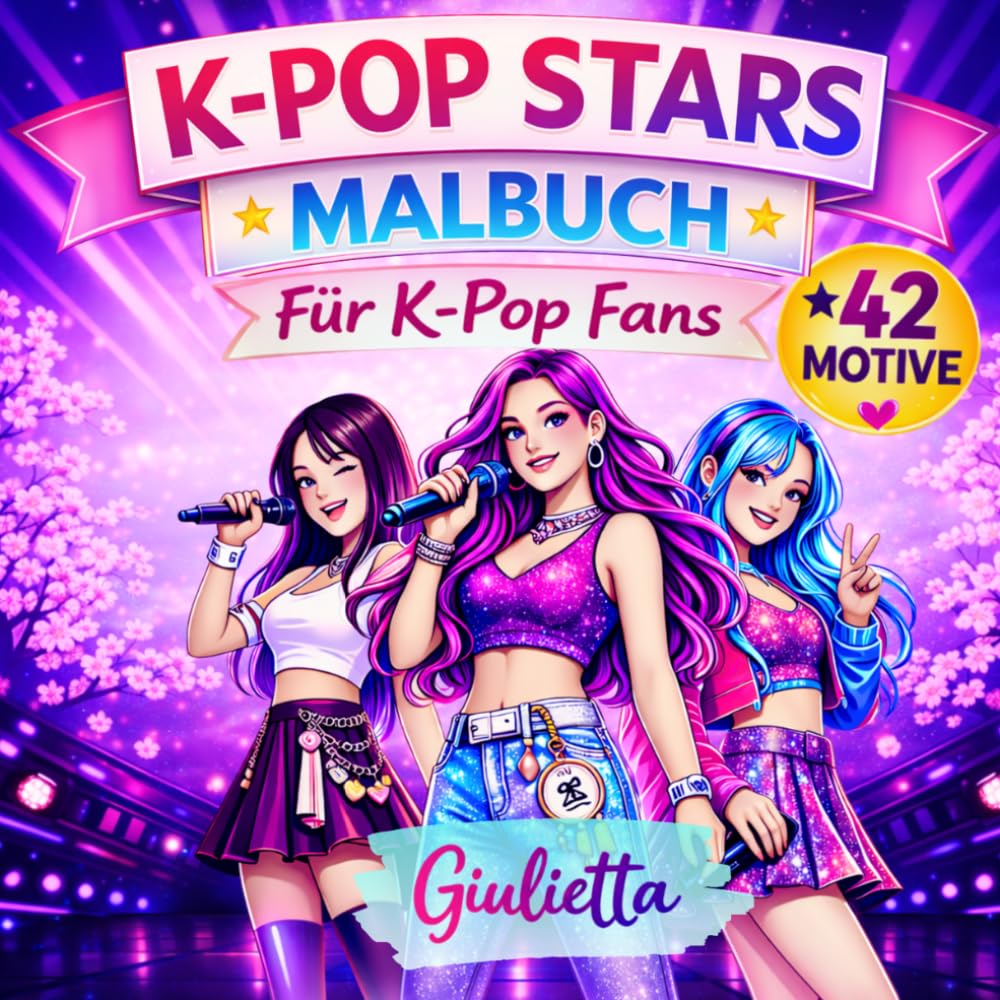 K-POP STAR MALBUCH - Für K-Pop Fans: Das inoffizielle Malbuch mit 42 mega Motiven. Geschenk für Mädchen und Teenager (German Edition) baixar o livro de graça