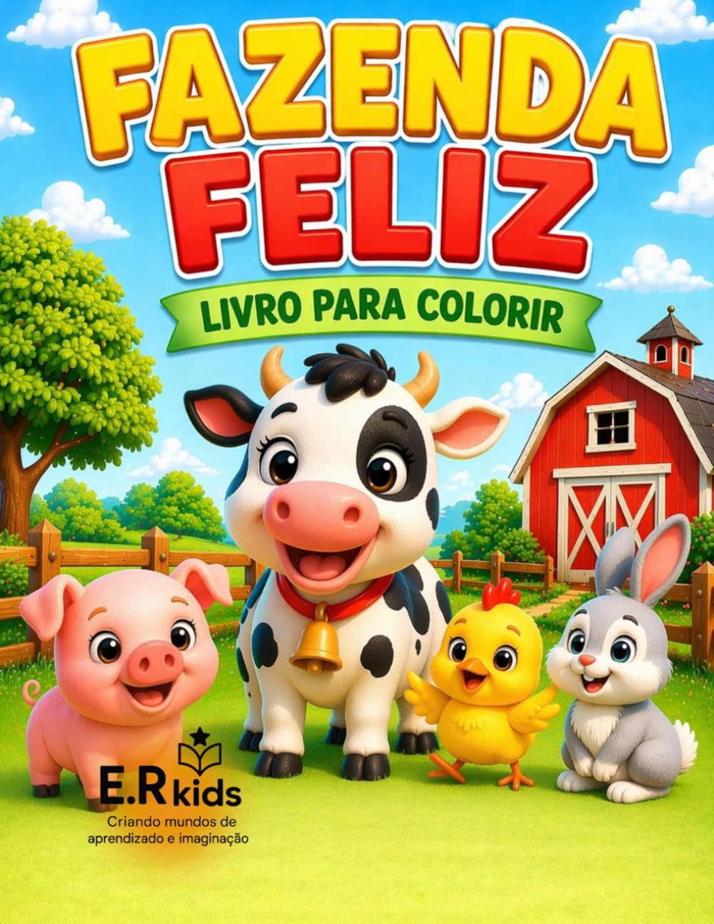 ler totalmente Fazenda Feliz: Livro para Colorir (Animais para Colorir | E.R kids) (Portuguese Edition)