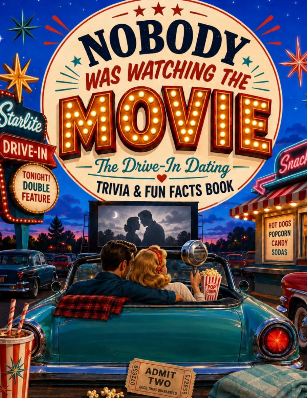 ler totalmente Nobody Was Watching the Movie: The Drive-In Dating Trivia & Fun Facts Book: 500 Large Print Questions on Popcorn, Parked Cars, Fogged-Up Windows and... the Early 1980s (The Americana Trivia Series)