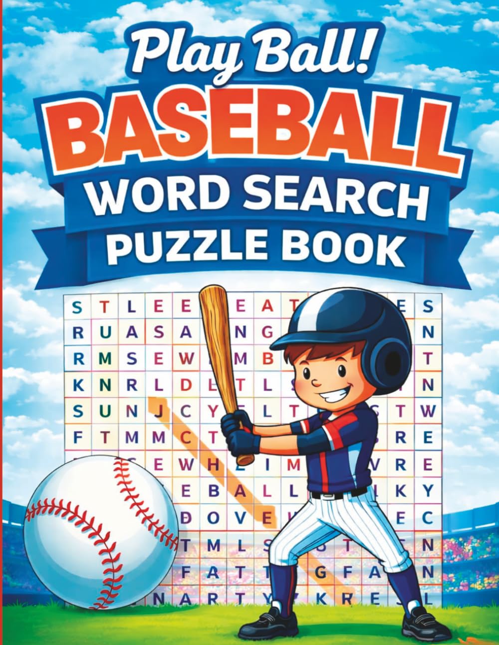 capítulo por capítulo baixar Play Ball! Baseball Word Search Puzzle Book: 50 Challenging and Fun Puzzles for Sports Fans: 50 Fun and Relaxing Puzzles for Baseball Fans of All Ages (Studio Page Designs Word Search Collection)