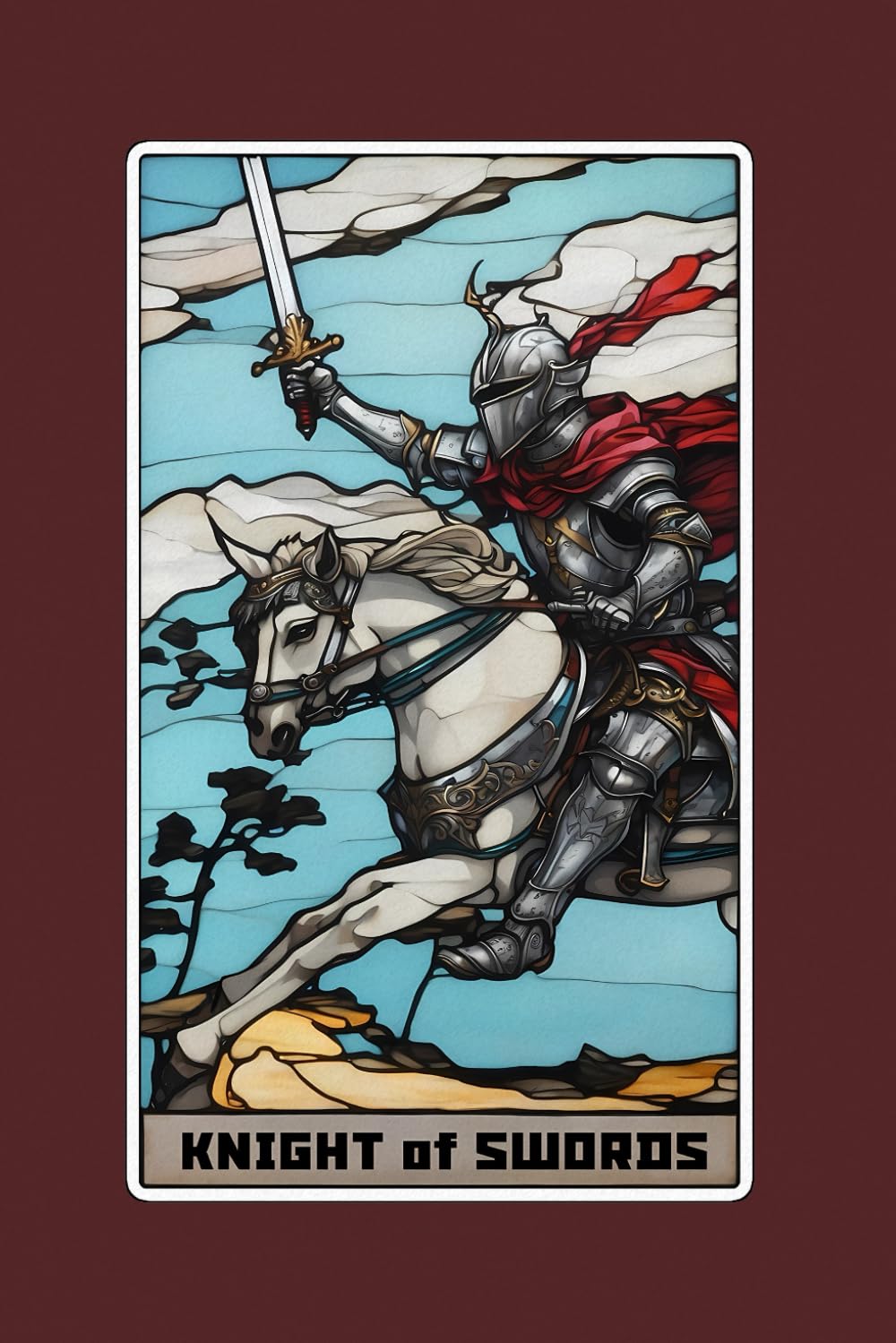 ler totalmente Knight of Swords - Tarot Card Notebook - Card No.53 (Color Ed.): A5 Ruled Lined Tarot Journal Diary Sketchbook Notebook - Knight of Swords (Action and Ambition)