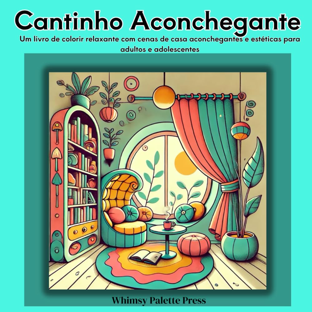 ler totalmente Cantinho Aconchegante: Um livro de colorir relaxante com cenas de casa aconchegantes e estéticas para adultos e adolescentes (Portuguese Edition)