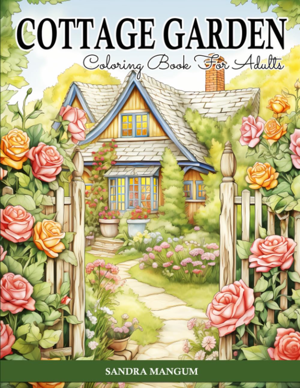 Cottage Garden Coloring Book: Beautiful Country Cottages With Flower And Countryside Gardens For Adults baixar livro de graça