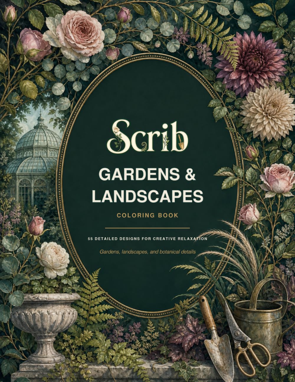 Scrib: Gardens & Landscapes Coloring Book: 55 Detailed Garden and Landscape Designs for Creative Relaxation (Scrib Coloring Books) baixar o livro de graça