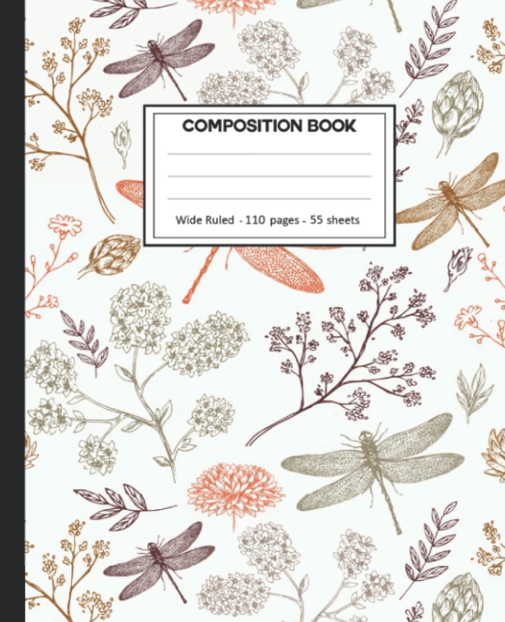 Composition Notebook: Dragonfly College Ruled: 110+ Lined Pages Writing Journal. baixar livro de graça