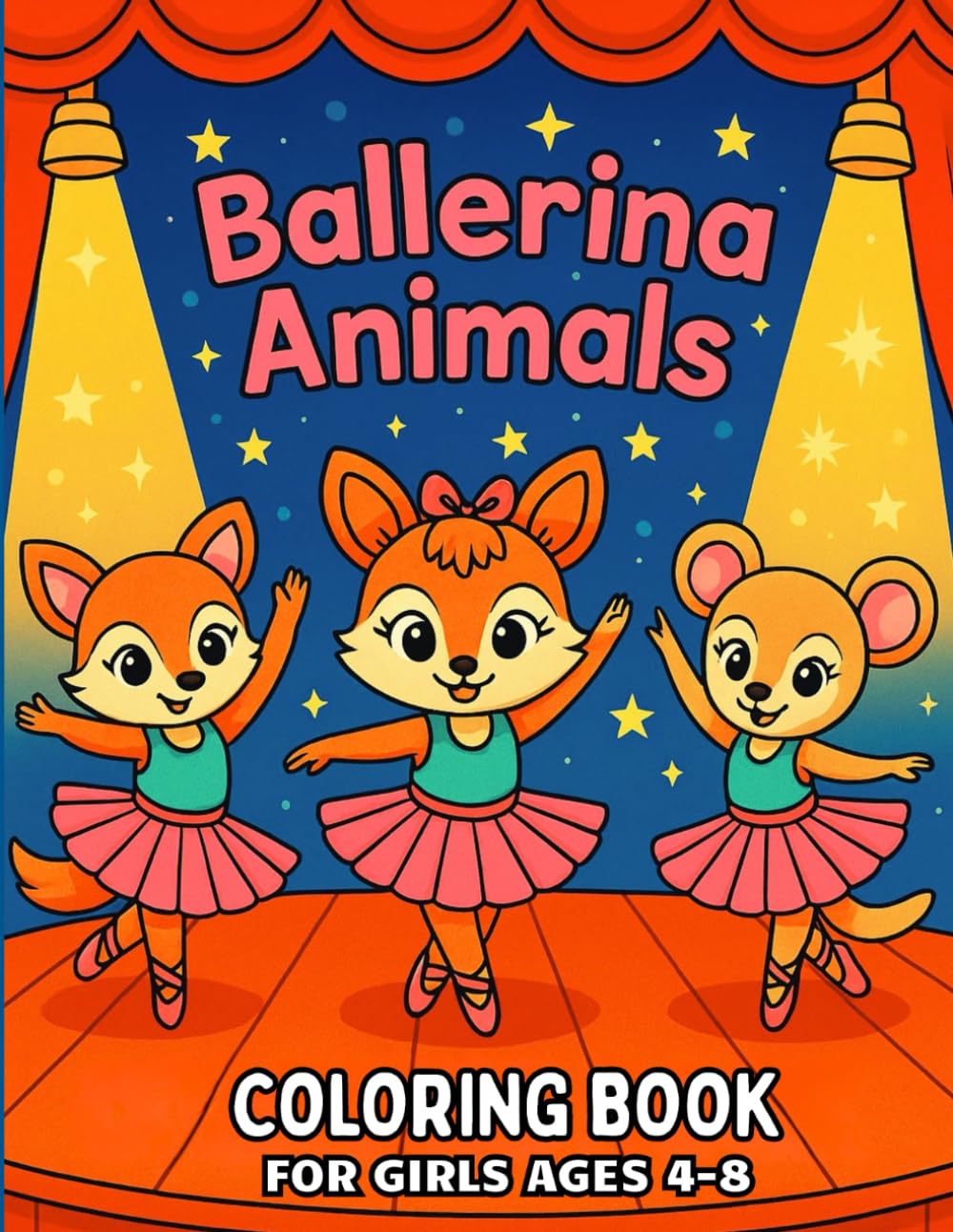 capítulo por capítulo baixar Ballerina Coloring Book for Girls Ages 4–8: Fun and Whimsical Ballet Pages Featuring Cute and Adorable Animals in Magical Scenes – Perfect for Kids Who Love to Dance!
