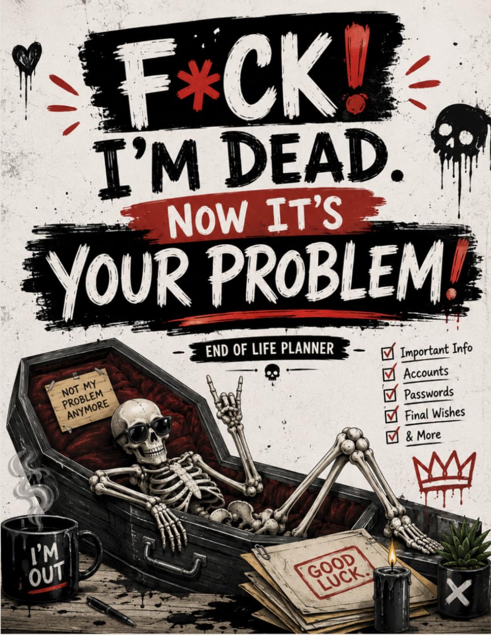 F*ck! I’m Dead. Now It’s Your Problem!: The End-of-Life Planner Record Book helps keep essential records clear and organized. baixar livro de graça