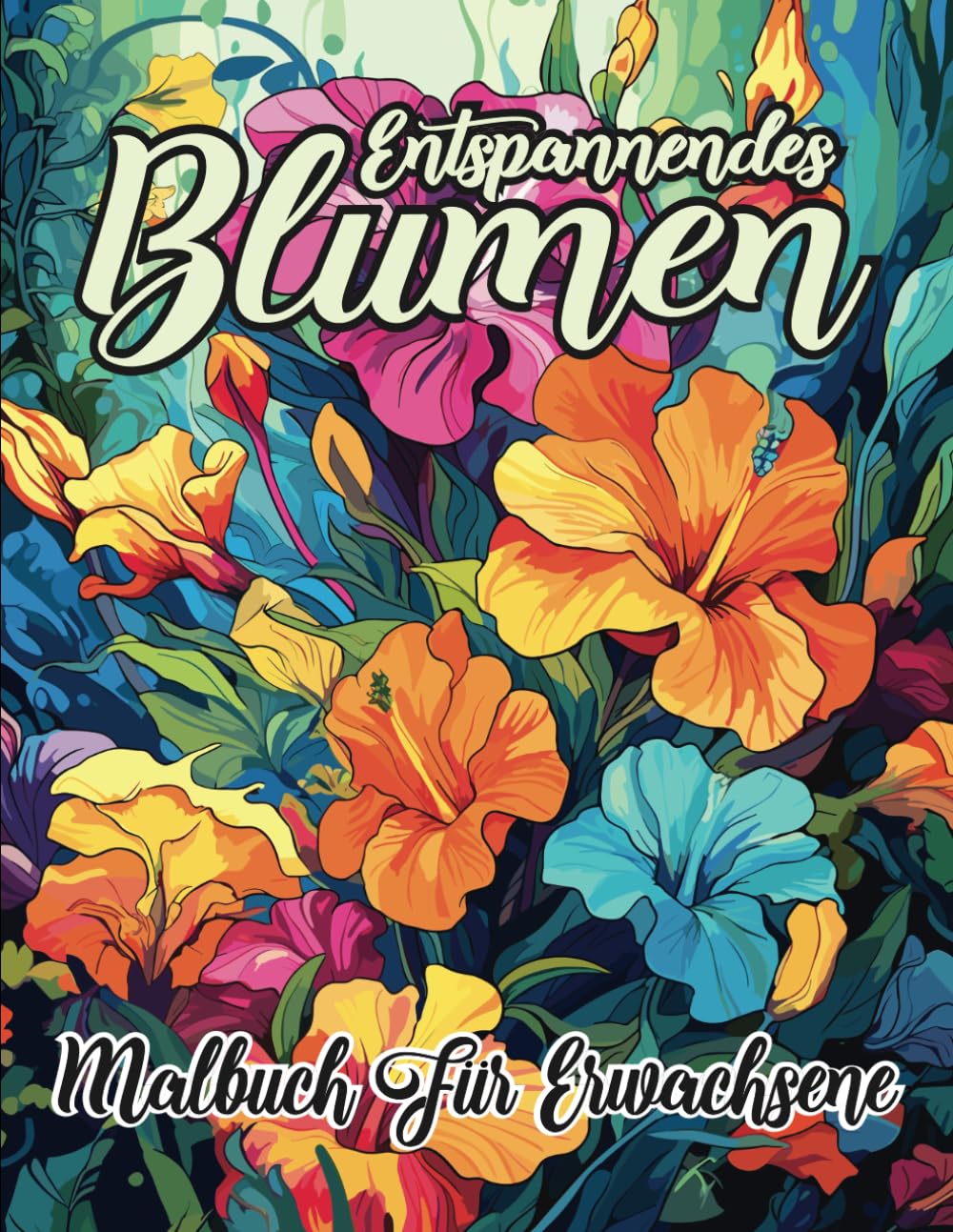 ler totalmente Entspannendes Blumen Malbuch für Erwachsene: Erstaunliche Blumen und Botanik Malvorlagen zum Stressabbau, für Frauen und Erwachsene. (German Edition)