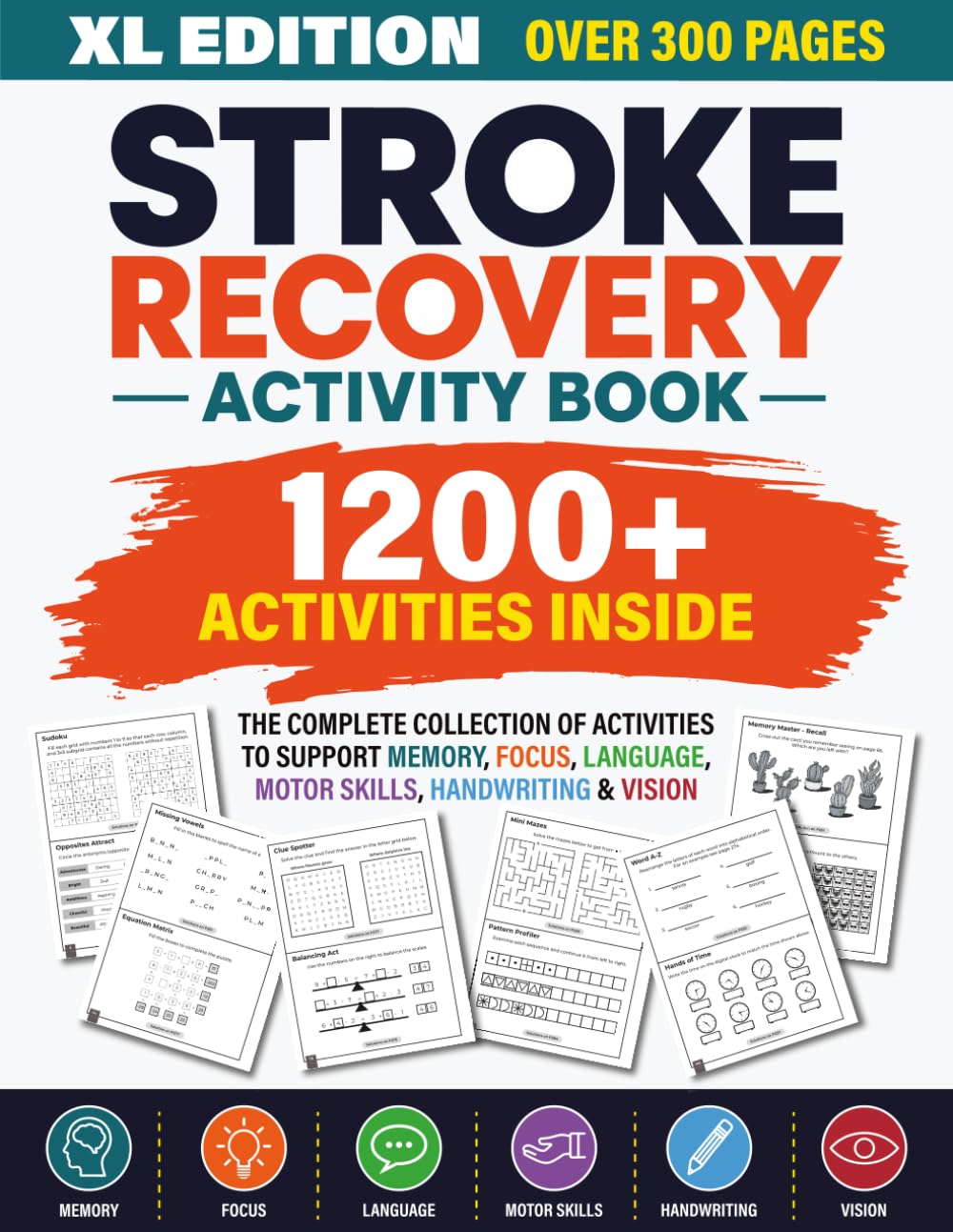 capítulo por capítulo baixar Stroke Recovery Activity Book: 1200+ Brain & Motor Skills Rehabilitation Exercises (Brain Training & Recovery)