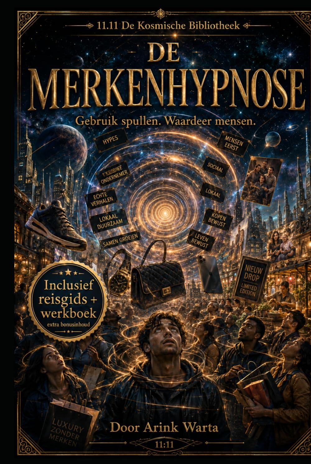 ler totalmente De Merkenhypnose - Gebruik Spullen, Waardeer Mensen: 11.11 De Kosmische Bibliotheek (Arink Warta) (Dutch Edition)