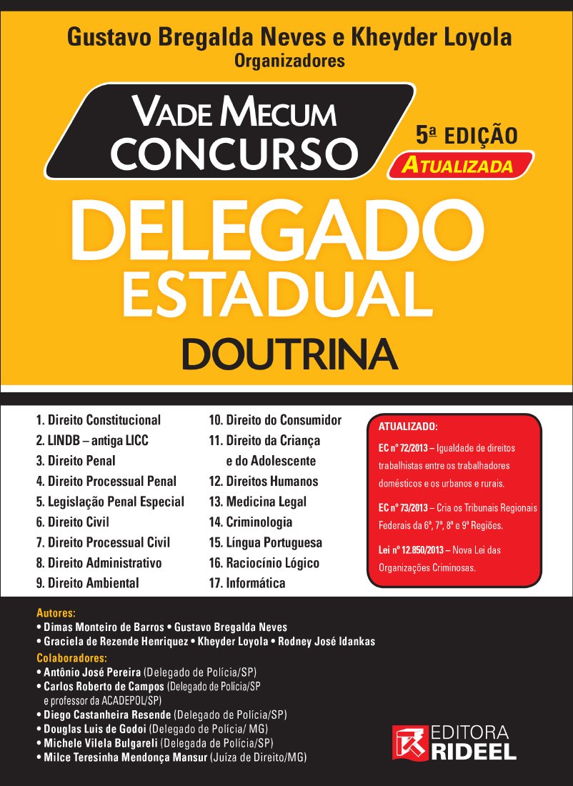 ler totalmente Vade Mecum Concurso. Delegado Estadual