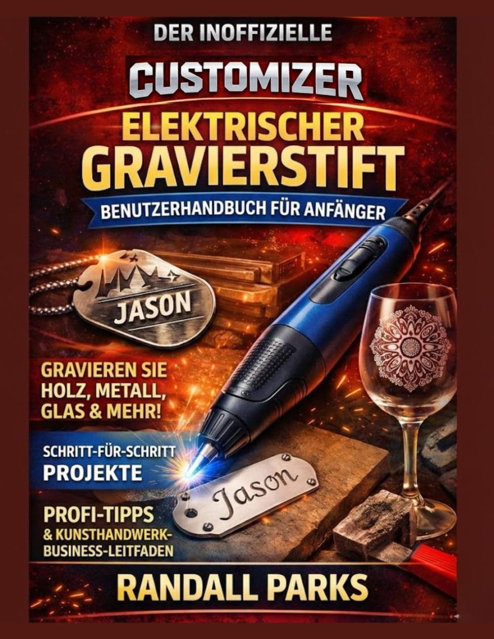 CUSTOMIZER ELEKTRISCHER GRAVIERSTIFT BEDIENUNGSANLEITUNG FÜR ANFÄNGER: Meisterhafte Gravurtechniken, sichere Handhabung, professionelle Methoden und Problemlösung für DIY-Projekte (German Edition) baixar livro de graça