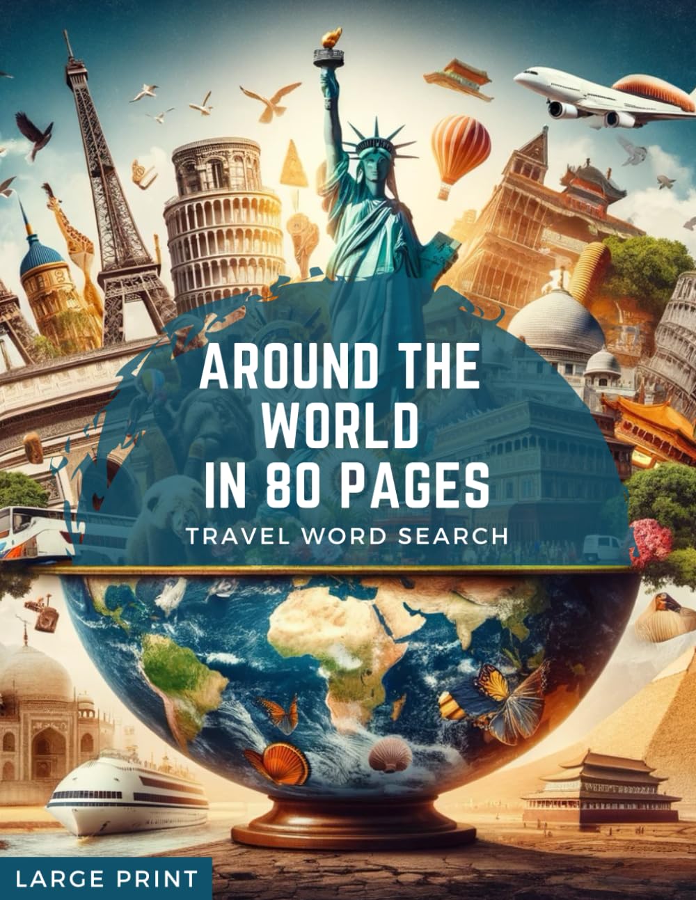 Around The World In 80 Pages: LARGE PRINT baixar o livro de graça