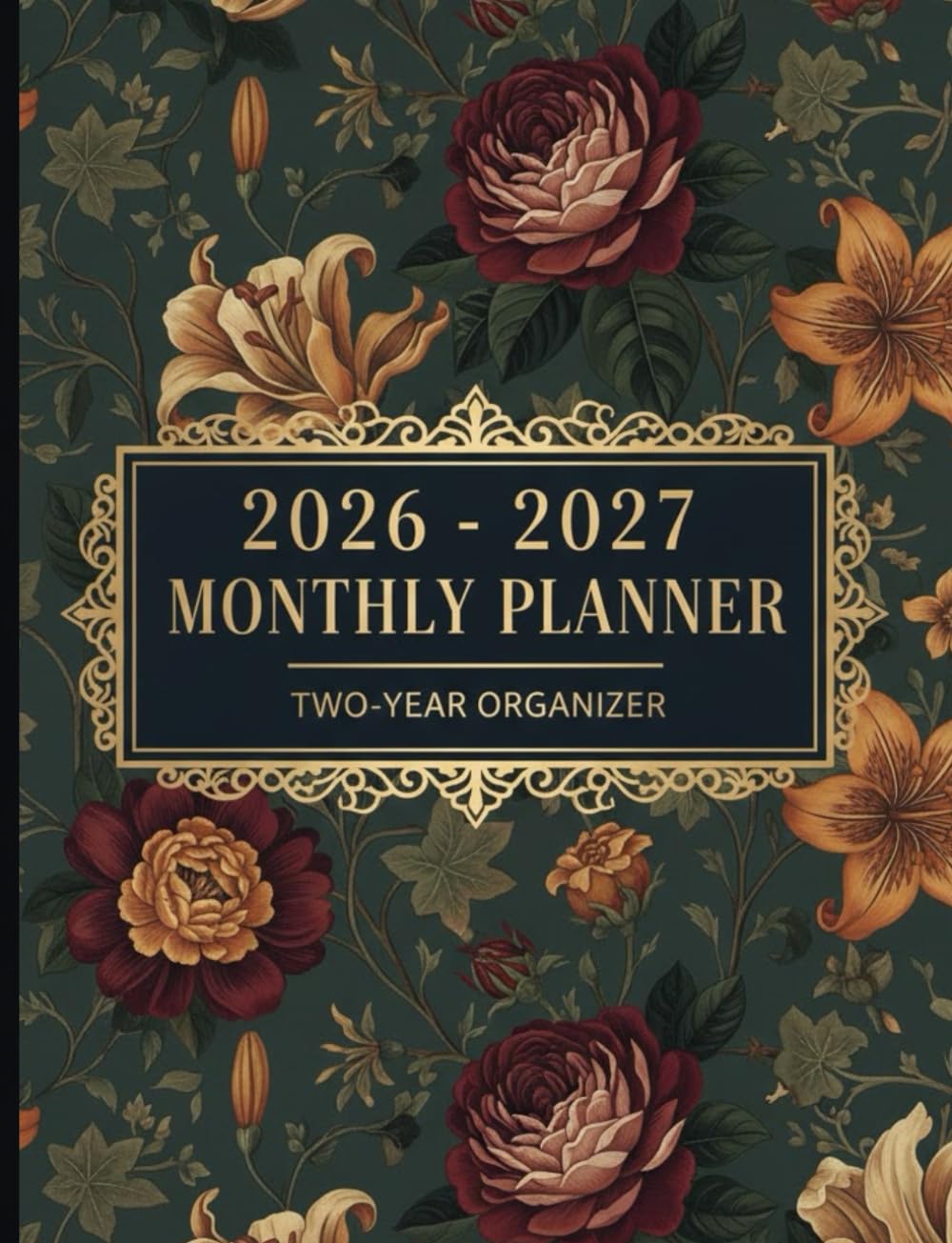 capítulo por capítulo baixar 2026 – 2027 Monthly Planner - Two-Year Organizer: Large 8.5×11 Inch Black & White Interior | Calendar with Personal Information Log, Contact List,... Quotes & Notes Section | for Men and Women