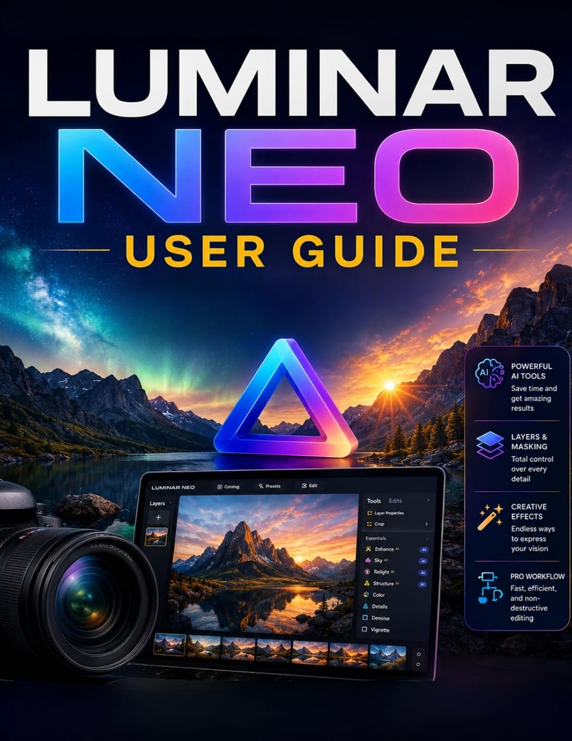 Luminar Neo User Guide: Learn AI Photo Editing, RAW Processing, Portrait Retouching, Sky Replacement, Generative Editing, and Professional Image Enhancement (English Edition) baixar o livro de graça