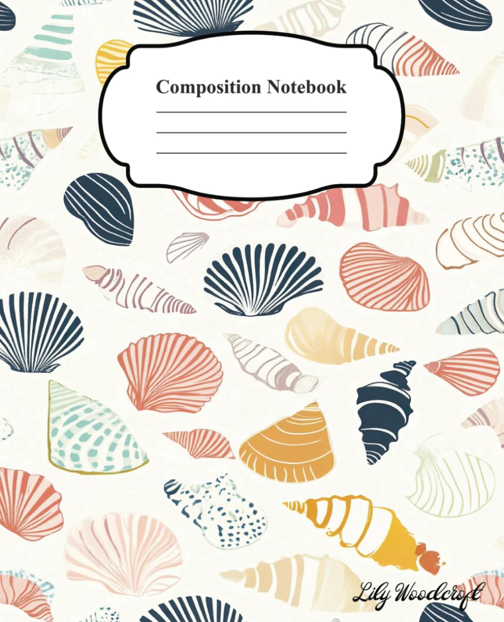 Cute Multicolor Seashell Composition Notebook: 7.5" x 9.25", 120 Pages, Wide Ruled baixar o livro de graça