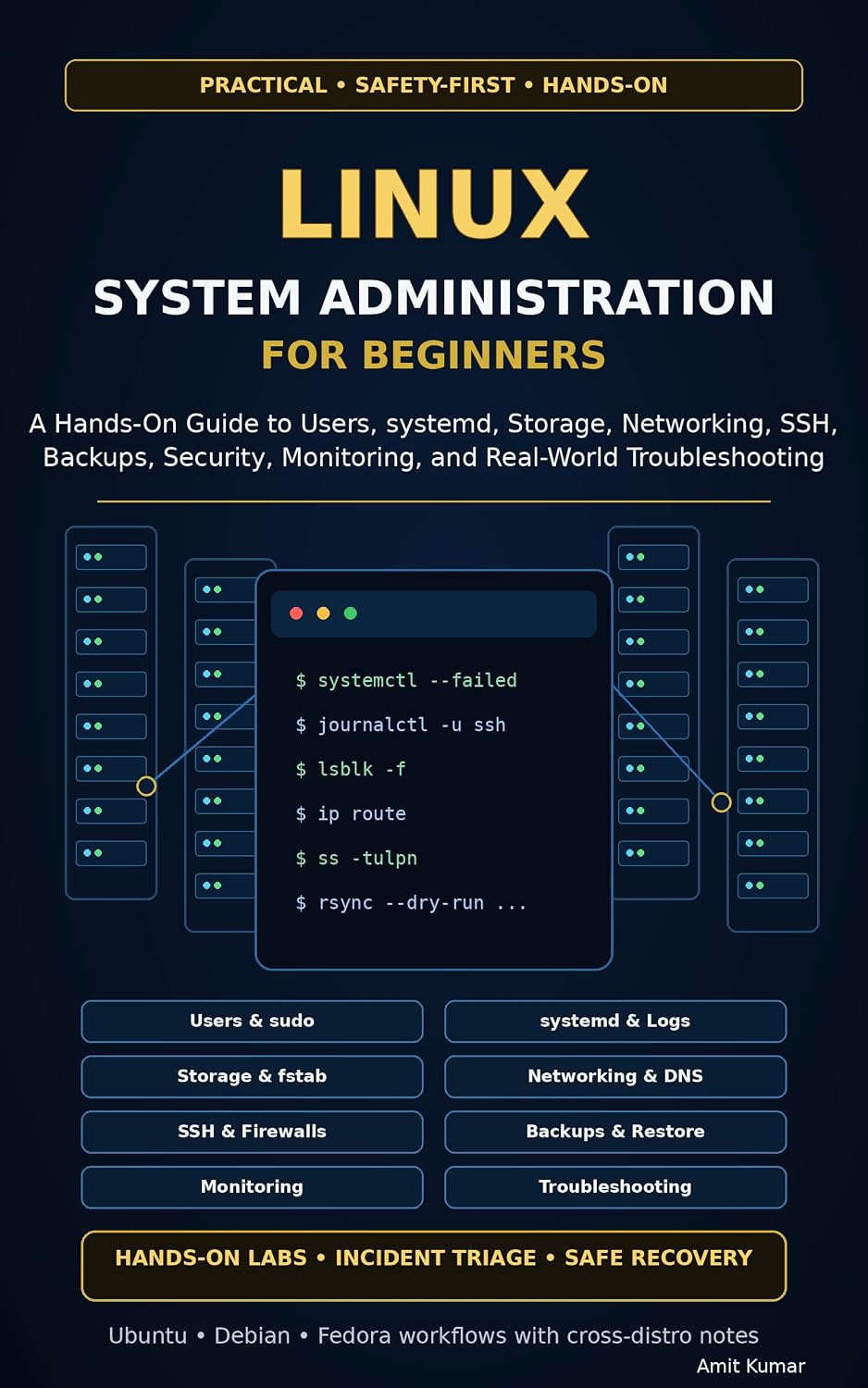 Linux System Administration for Beginners: A Hands-On Guide to Users, systemd, Storage, Networking, SSH, Backups, Security, Monitoring, and Real-World Troubleshooting (English Edition) baixar livro de graça