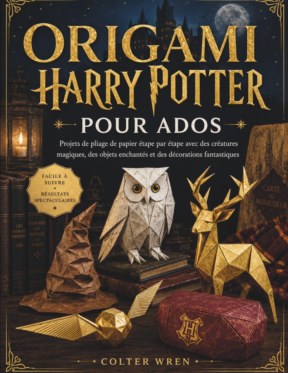 ORIGAMI HARRY POTTER POUR ADOS: Projets de pliage de papier étape par étape avec des créatures magiques, des objets enchantés et des décorations fantastiques (French Edition) baixar livro de graça