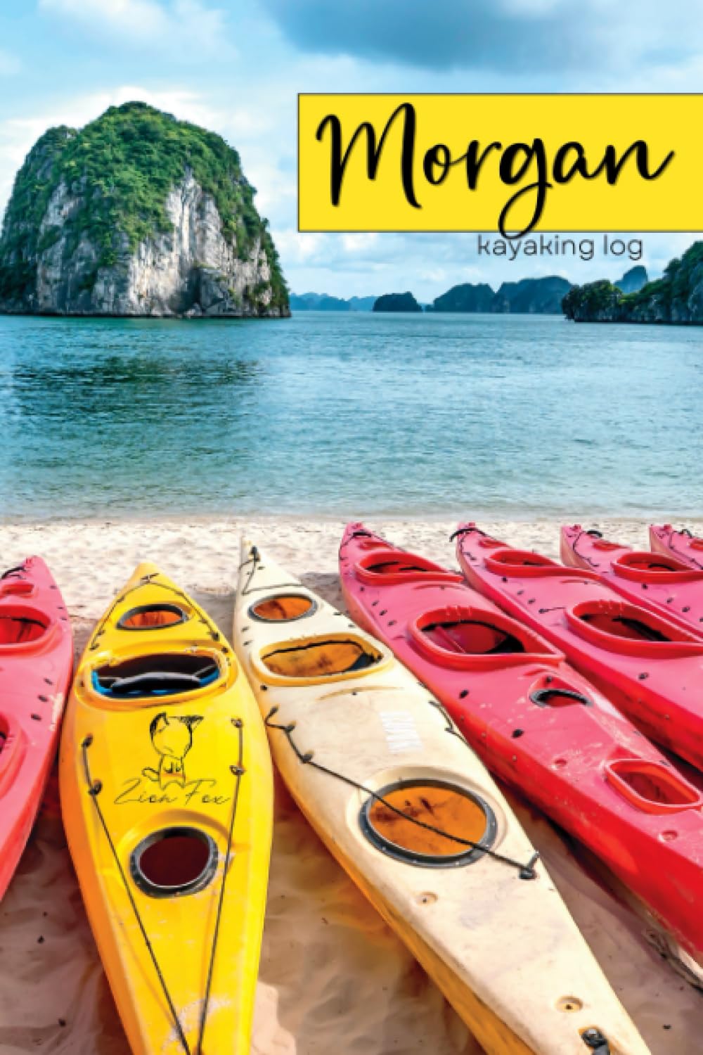 Morgan - Kayaking Log: record/track 99+ kayaking trips in this personalized notebook