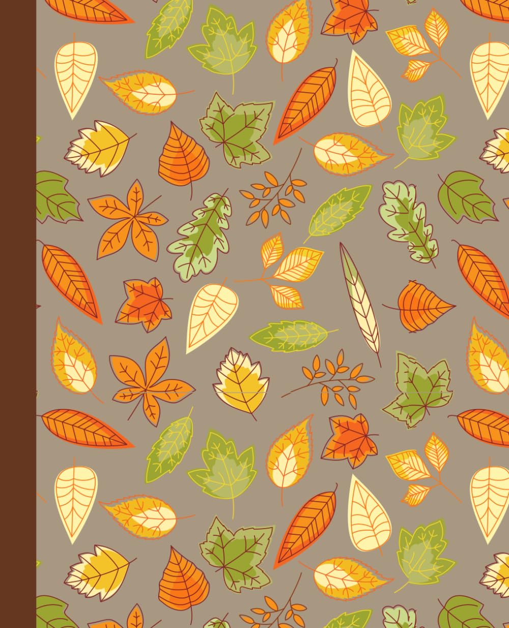 Notebook: Fall Leaves Composition Notebook: 110 pages, 7.5x9.25 inches wide ruled blank book for students, kids, boys, girls and teen baixar livro de graça