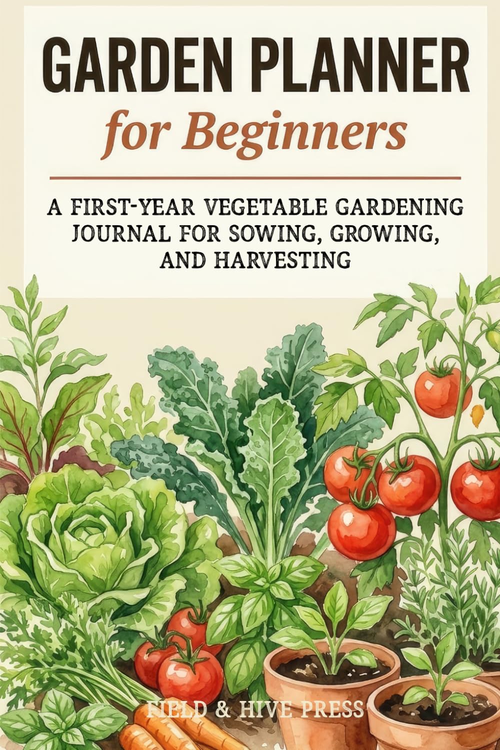 Garden Planner for Beginners: A First-Year Vegetable Gardening Journal for Sowing, Growing, and Harvesting, with Frost Dates and Companion Planting baixar livro de graça