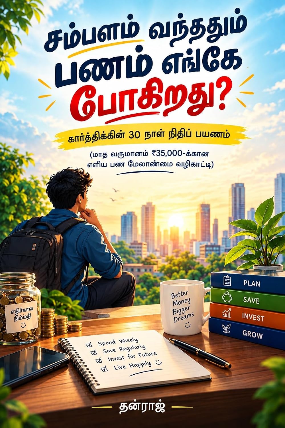 சம்பளம் வந்ததும் பணம் எங்கே போகிறது?: கார்த்திக்கின் 30 நாள் நிதிப் பயணம் (Tamil Edition) baixar livro de graça