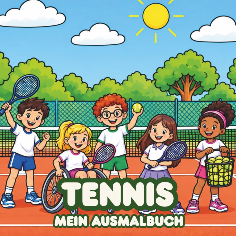 ler totalmente Tennis: Mein Ausmalbuch (German Edition)