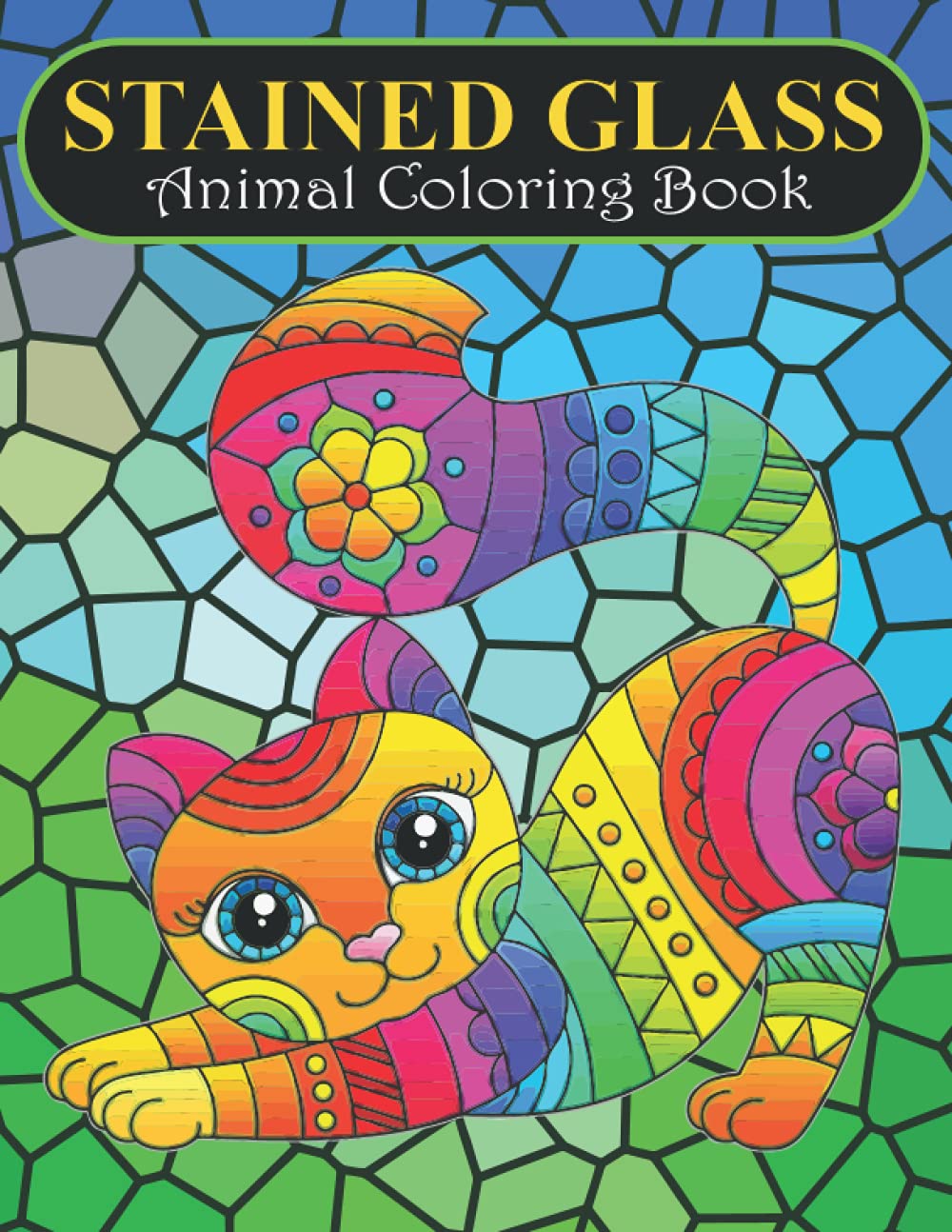 ler totalmente Stained Glass Animal Coloring Book: An Stained Glass Coloring Book with Lions, Elephants, Owls, Horses, Dogs, Cats, and Many More,Fun Easy,... more For Adults, Men, Girls, Boys & Teens