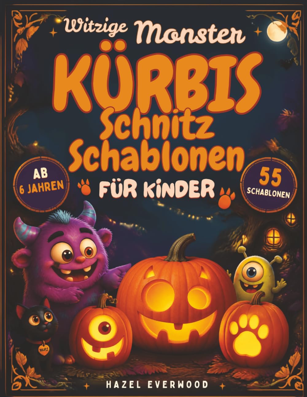 Witzige Monster – Kürbis Schnitzschablonen für Kinder: 55 kindgerechte Vorlagen mit lustigen Monstern, verrückten Gesichtern & mehr – von einfach bis... (Kinder Kürbisschnitzbücher) (German Edition) baixar livro de graça