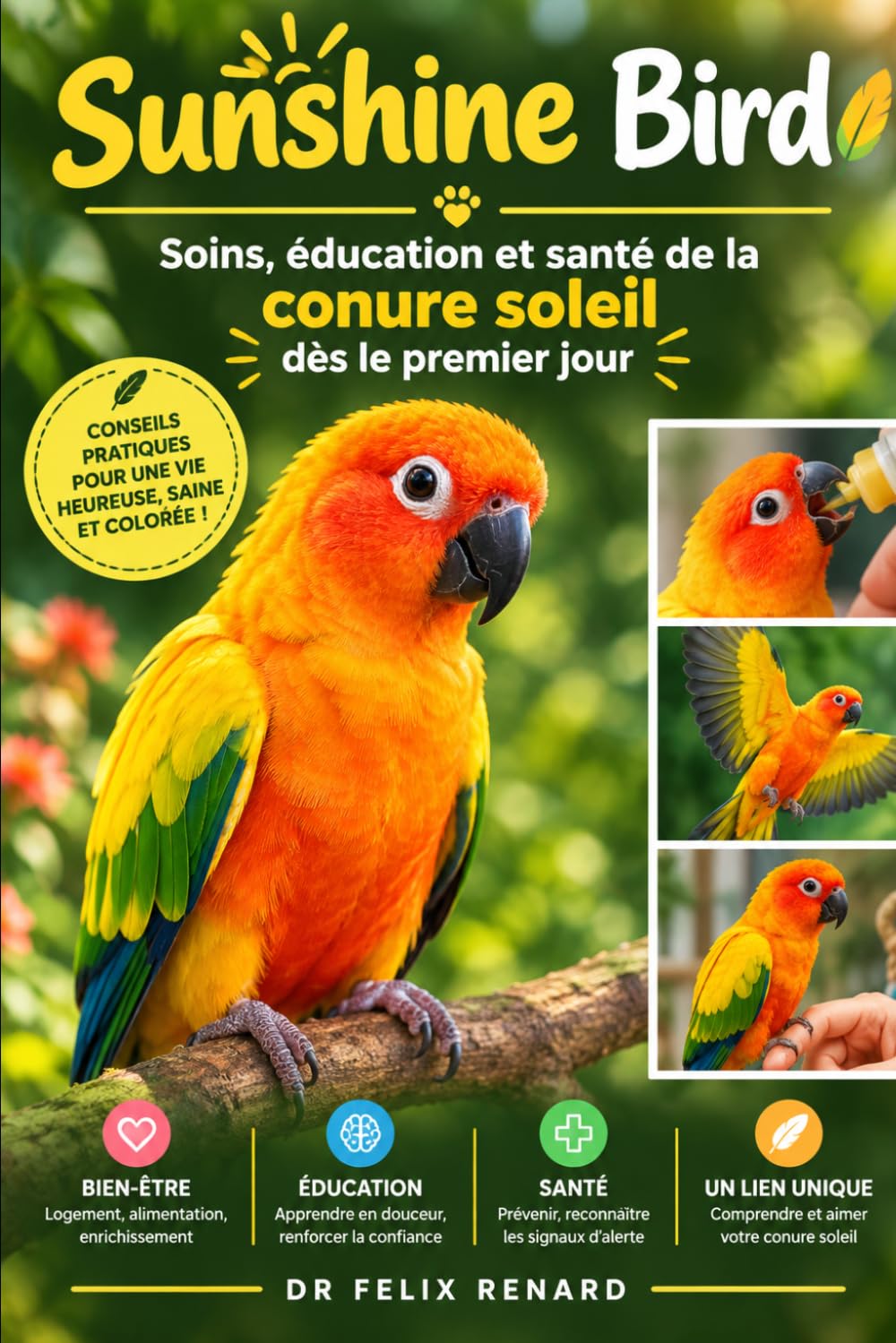 capítulo por capítulo baixar Sunshine Bird: Soins, éducation et santé de la conure soleil dès le premier jour: bd