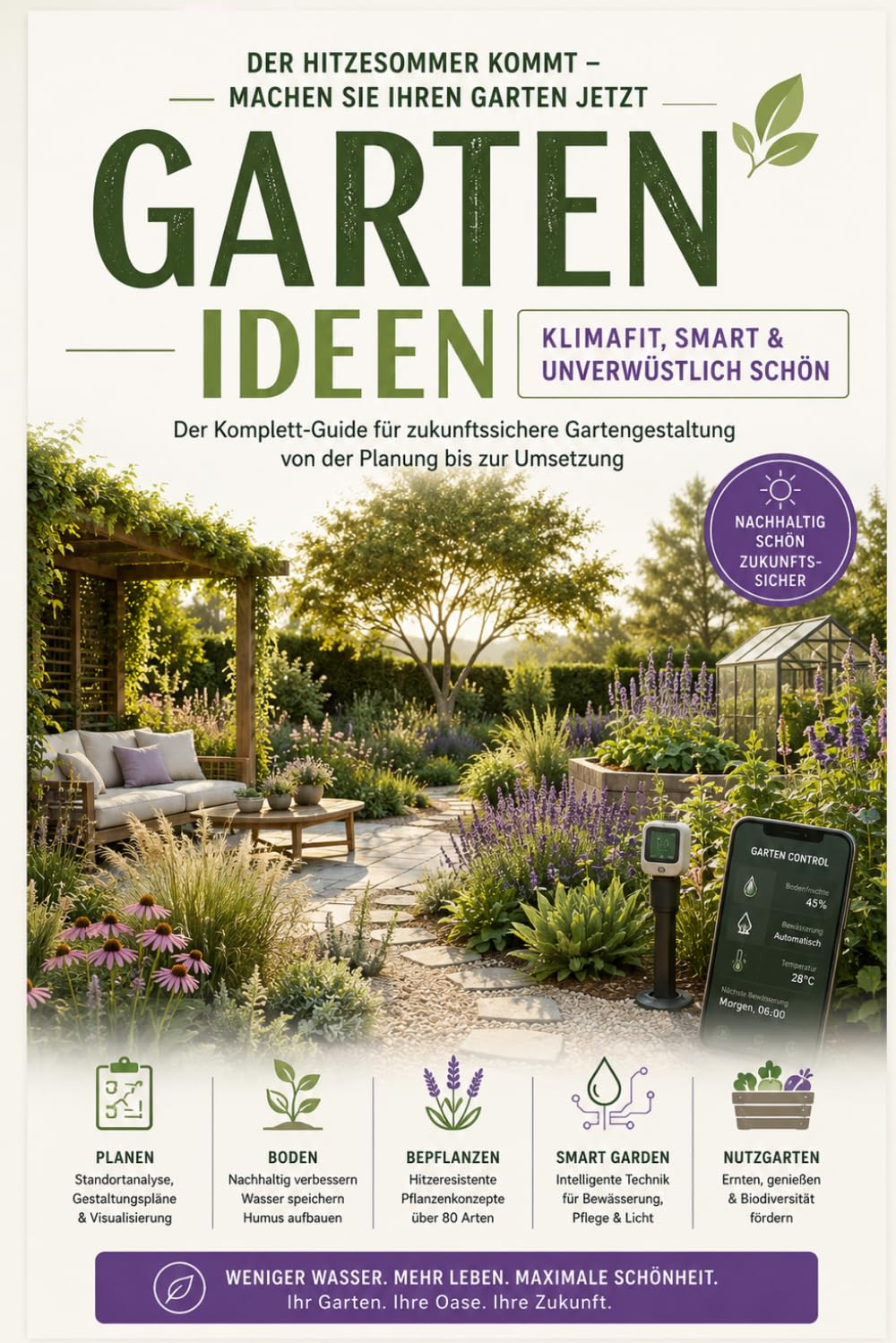 Gartenideen: Planen, Pflanzen, Entspannen – Der Komplett-Guide für dein grünes Paradies mit klimafitten Konzepten, Smart Gardening und naturnahen Wohlfühloasen (German Edition) baixar livro de graça