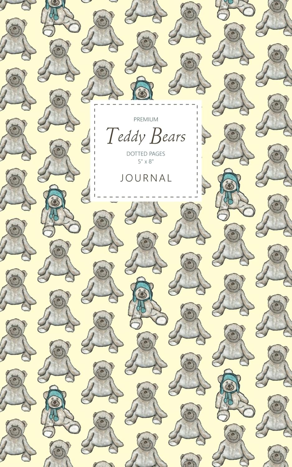 Teddy Bears Journal - Dotted Pages - 5x8 - Premium: (Yellow Edition) Journal 96 dot grid pages (5x8 inches / 12.7x20.3cm / Junior Legal Pad/Nearly A5)