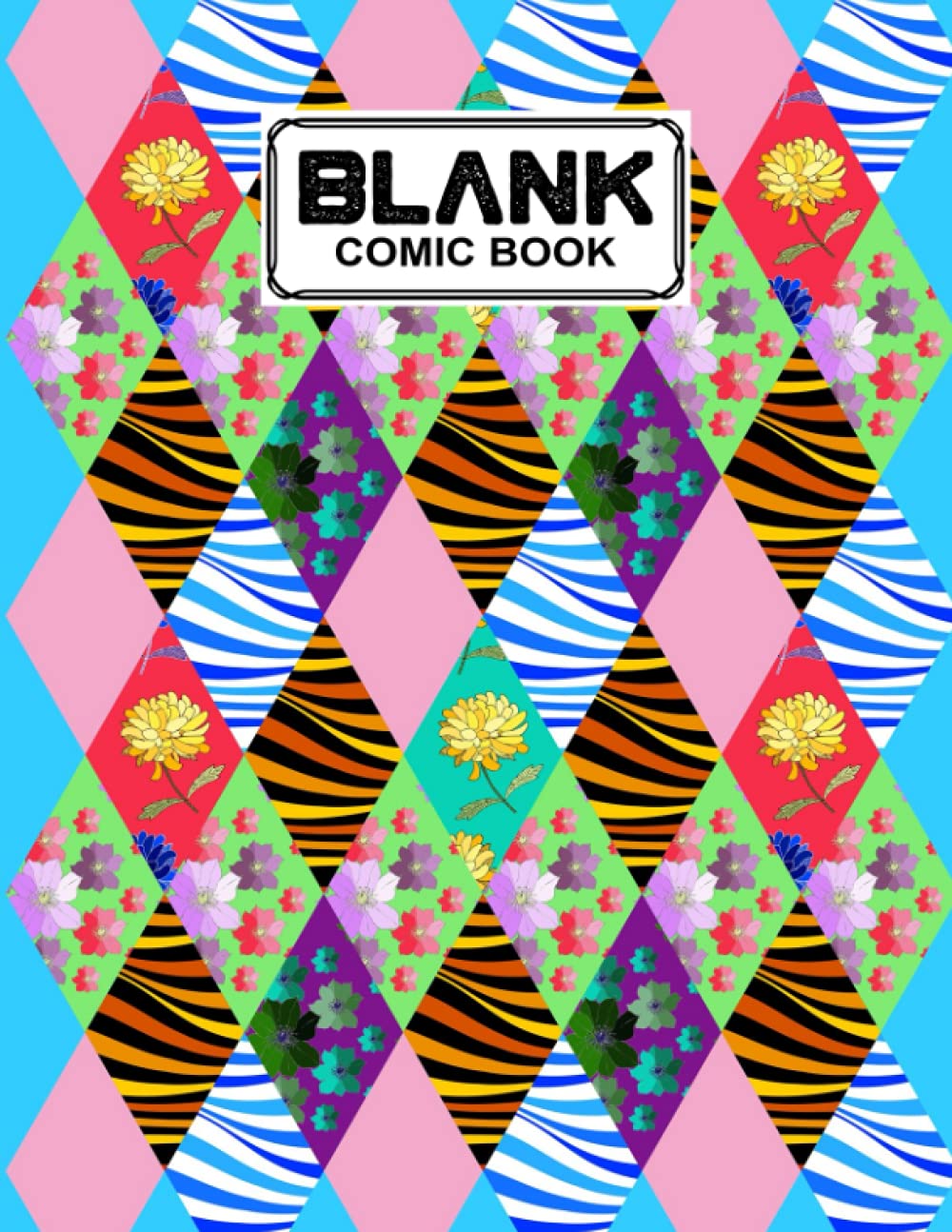 Blank Comic Book: Rhombus Cover, Draw Your Own Comics - 120 Pages of Fun and Unique Templates - A Large 8.5" x 11" Notebook by Irmtraut Wunderlich baixar livro de graça