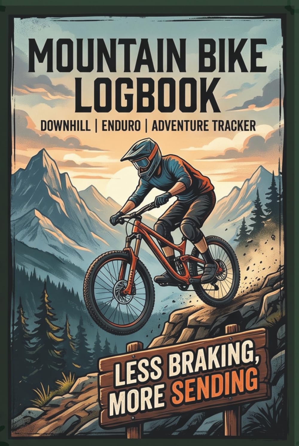 Less Braking, More Sending - Mountain Bike Logbook: Track & recap your downhill and trail rides, complete MTB mileage & maintenance journal to write in, perfect gift for mountain bikers & riders baixar o livro de graça