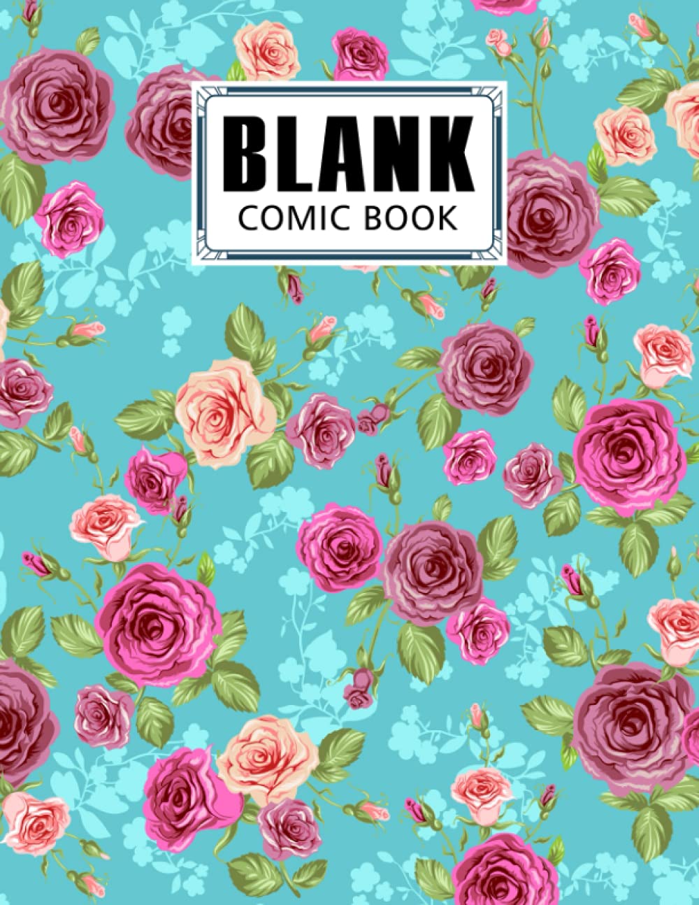 ler totalmente Blank Comic Book: Watercolor Florals Cover Blank Comic Book, Create Your Own Story, Journal, Notebook, Sketchbook for Kids and Adults, 120 Pages - Size 8.5" x 11" Notebook by Ignaz Fleischmann