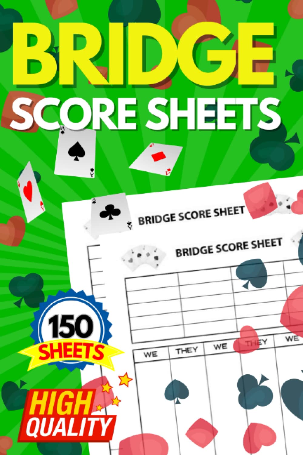 Bridge Score Pads: 150 Bridge Score Pads for Scorekeeping | Bridge Scorebook | Score Sheets Cards Game | Size 6 x 9 inches baixar livro de graça