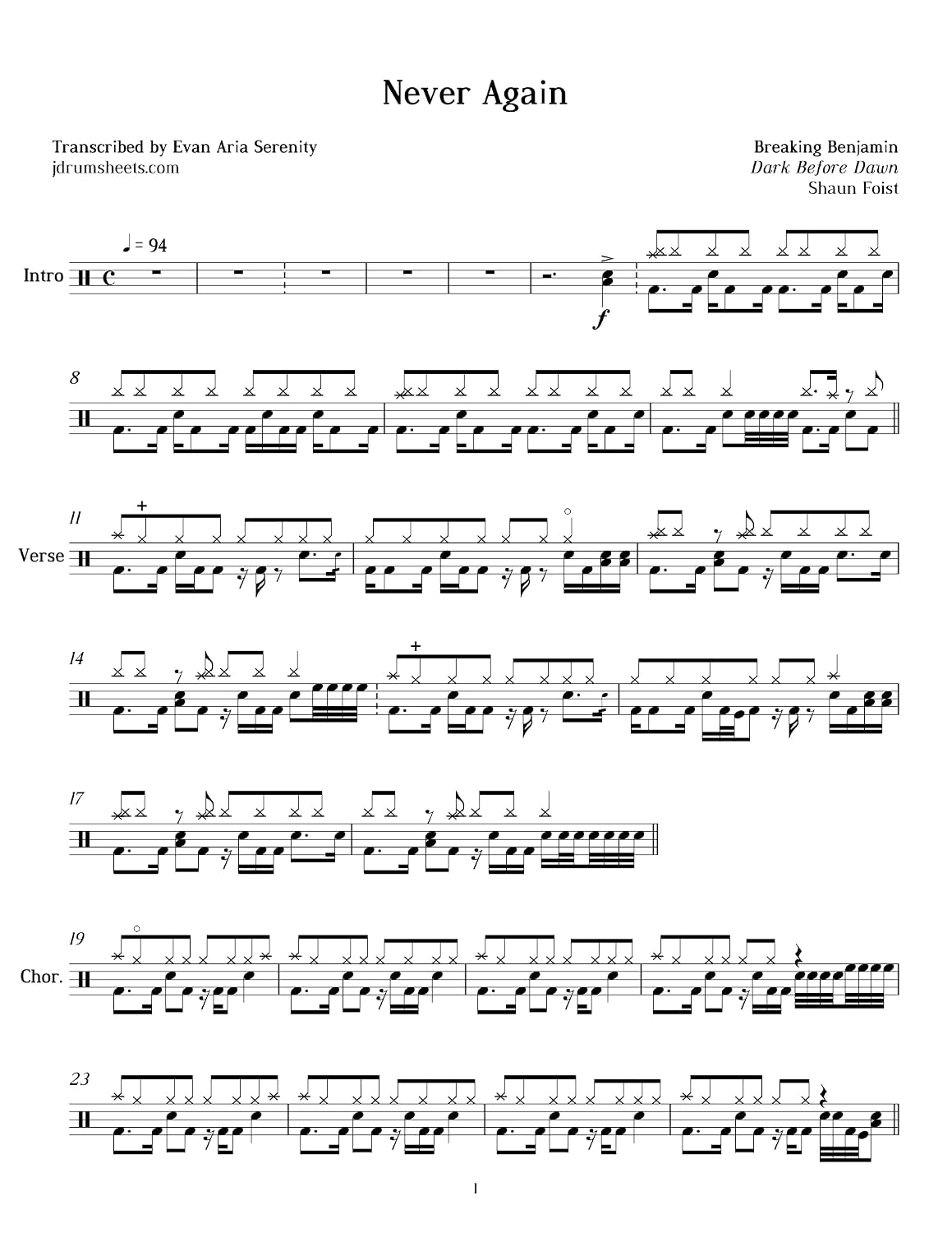 Breaking Benjamin - Never Again: Drum Sheet Music (JDS: Breaking Benjamin Drum Sheet Music) (English Edition) baixar o livro de graça