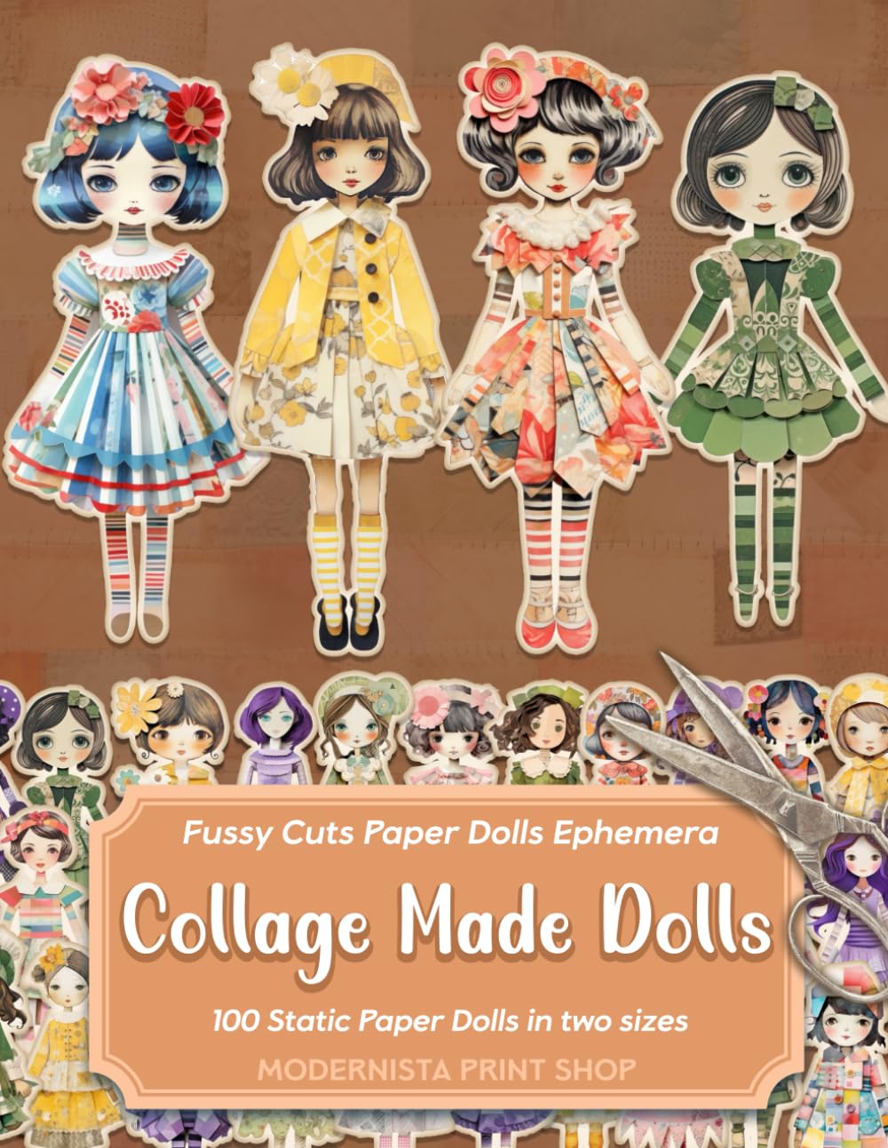 Collage Made Paper Dolls Ephemera: Fussy Cuts for Junk Journals, Scrapbooks and Papercraft Projects baixar livro de graça