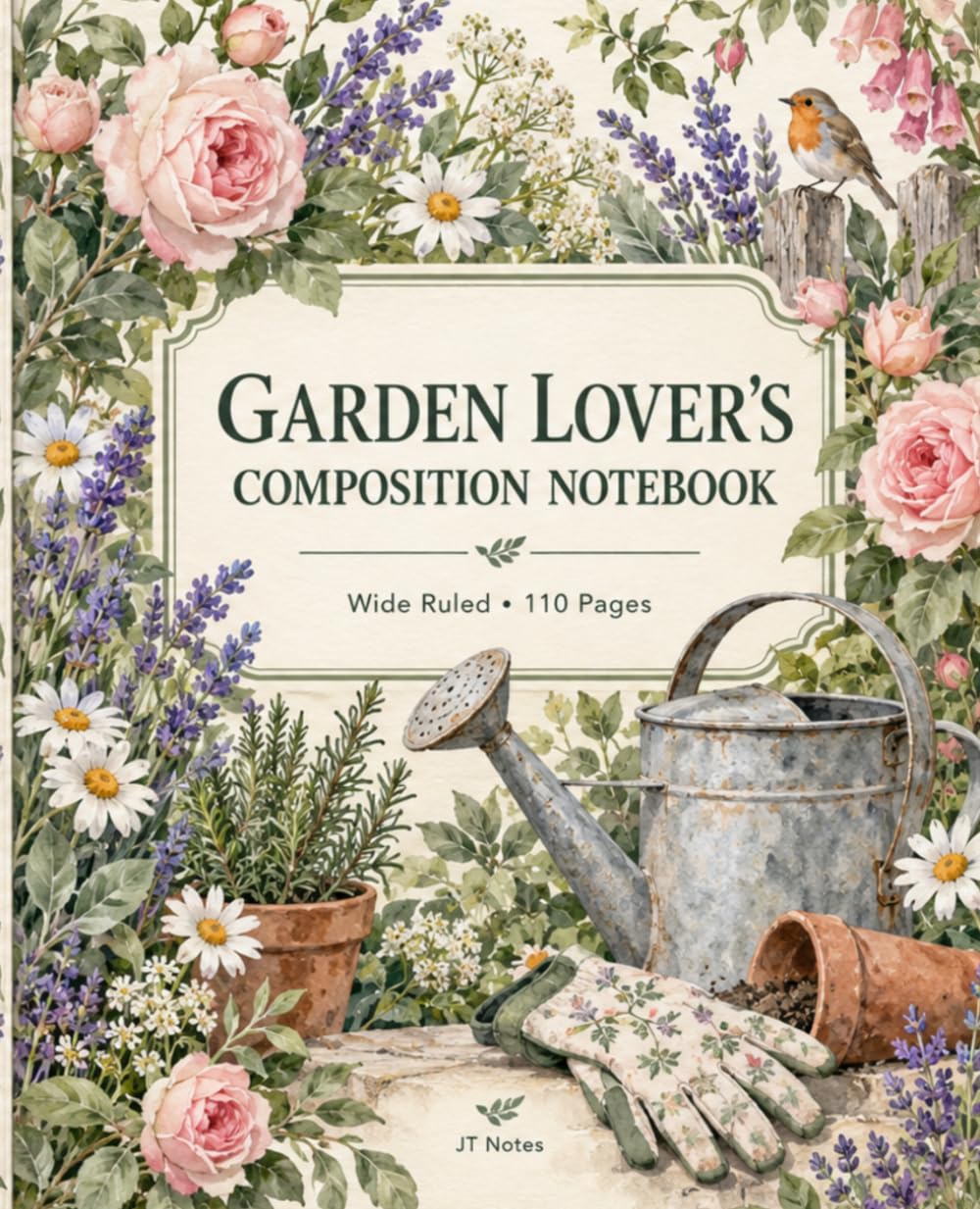 Garden Lover’s Composition Notebook: Wide Ruled - 110 Pages baixar o livro de graça