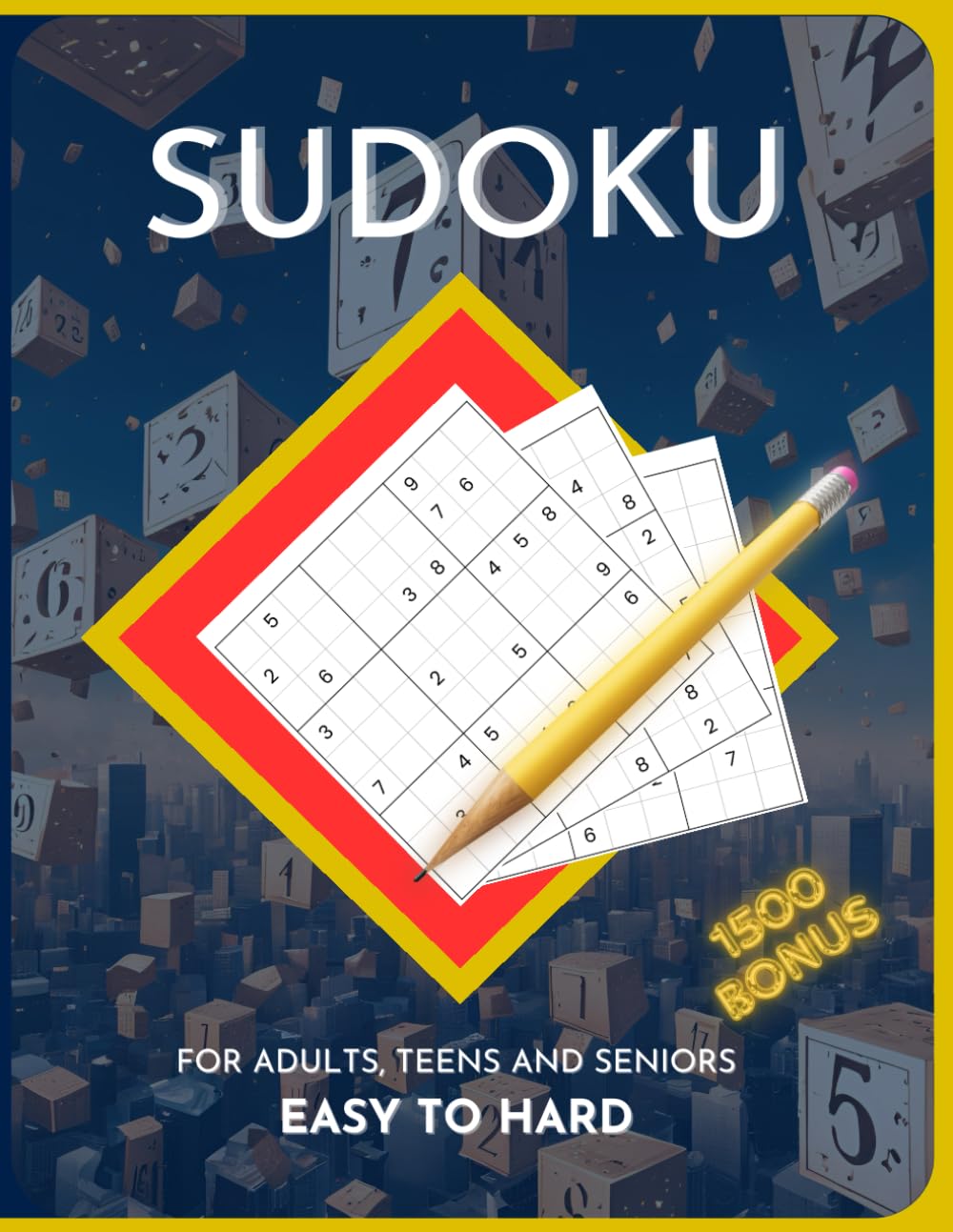 capítulo por capítulo baixar Sudoku for Adults, Teens, and Seniors: 500 Challenging Sudoku Puzzles + 1,500 Bonus: Large Print, 4 Per Page, Perfect for Adults, Teens, and Seniors (Portuguese Edition)