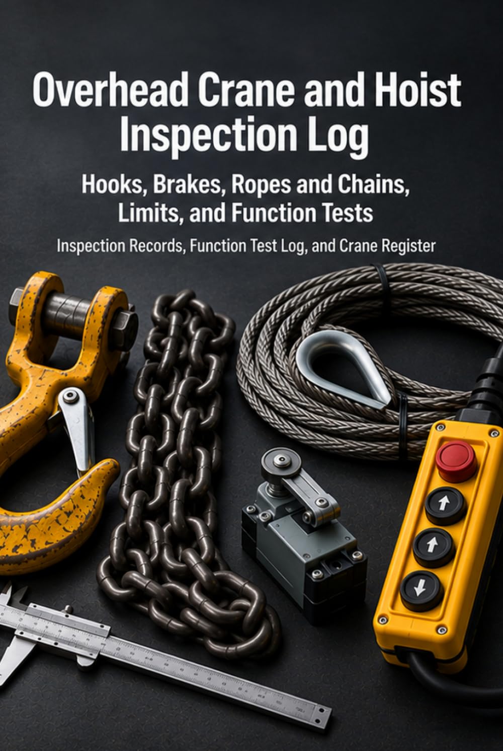 Overhead Crane and Hoist Inspection Log: Hooks, Brakes, Ropes and Chains, Limits, and Function Tests: 160 Inspection Records with Crane Register baixar o livro de graça